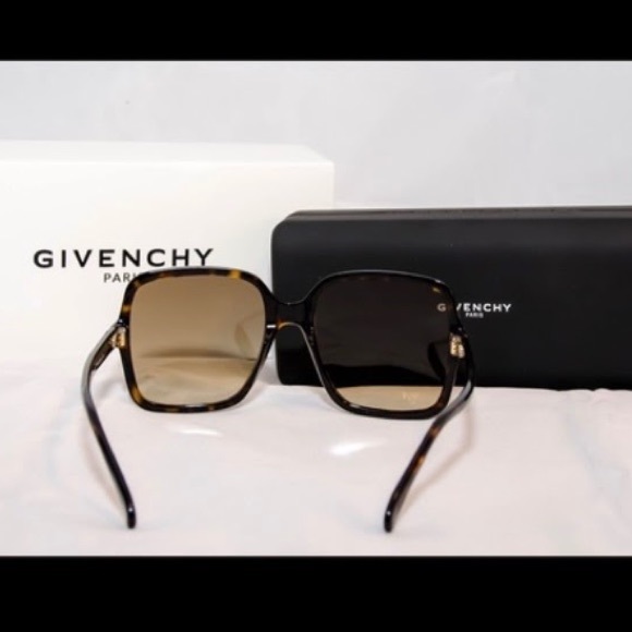 Givenchy Dark Havana Brown Gradient Square Sunglasses Case not included main image 6